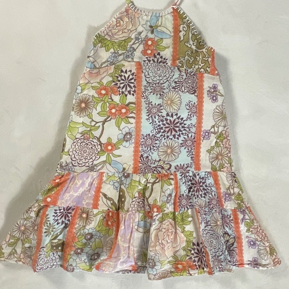 Queen Bee Boho Patchwork Halter Dress Size 5 - Picture 2 of 8